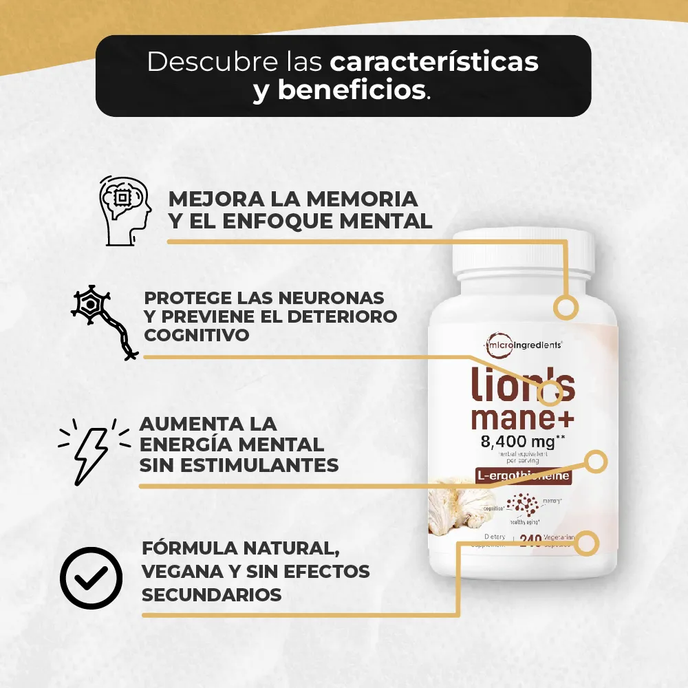 Melena de León con L-ERGOTIONEÍNA - Imagen 3